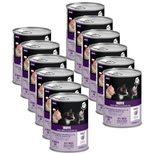 PetRepublic bucăți în sos cu curcan 12x400g pentru pisici