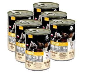 PetRepublic hrană pentru câini cu o singură proteină, bucăți în sos 6x400g