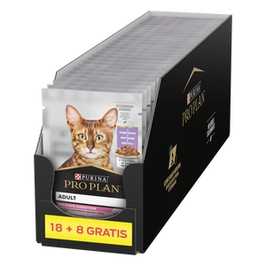 PRO PLAN Nutrisavour Delicate Cat Food bucăți delicate cu curcan în sos 26x85g (18+8 GRATUIT)