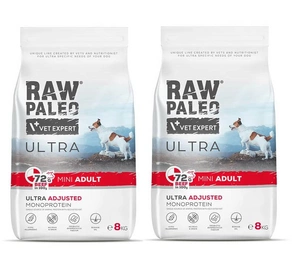 Vetexpert RAW PALEO ULTRA BEEF ADULT MINI 2x8KG