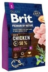 Brit Premium By Nature Adult S cu pui 3 kg