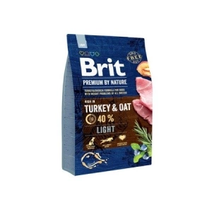 Brit Premium By Nature Light cu curcan și ovăz 3kg