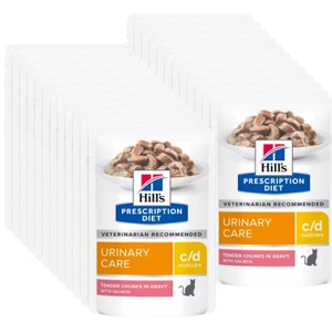 HILL'S PD Prescription Diet Feline c/d Somon 24 pungi de 85 g