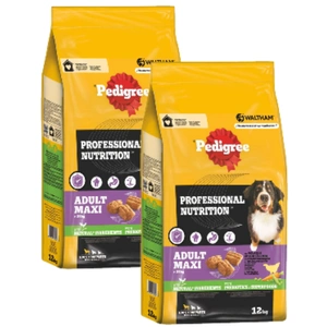 PEDIGREE Professional Nutrition hrană uscată pentru câini cu carne de pasăre, 2x12 kg