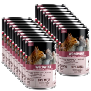 PetRepublic bucăți în sos cu carne de vită 20x400g pentru pisici