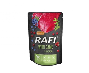 RAFI cu carne de vânat pentru câini - plic 300g (pachet negru)