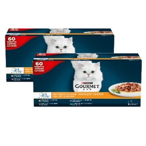 Purina Gourmet Perle Mini Filets în sos Hrană pentru pisici 120x85g