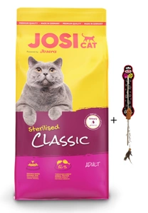 JosiCat Josera Classic Sterilizat 18kg+Pet Nova Cat jucărie de jucărie de pescuit cu pește. Lungimea tijei : 40cm