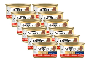 Purina Gourmet Gold mousse cu carne de vită 12x85g