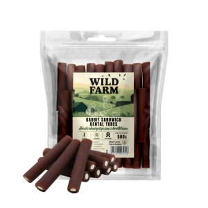 WILD FARM Rabbit tuburi dentare 500g tratează câinii
