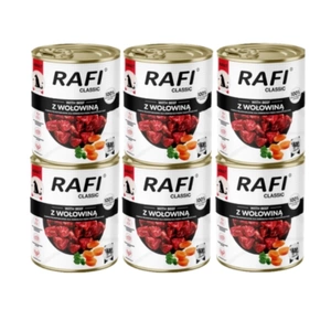 DOLINA NOTECI Rafi Classic hrană umedă pentru câini cu carne de vită 6x800g