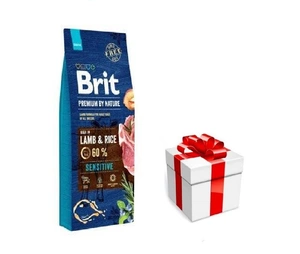 Brit Premium By Nature Sensitive Lamb 8 kg + surpriză pentru câini