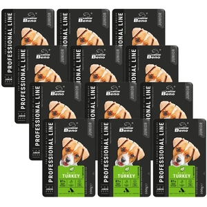 SUPER BENO Junior pungă pentru căței de toate rasele cu curcan 12x100g