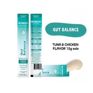 MOOCHIE VETMOO+ Gut Balance 12g susține echilibrul digestiv și sănătatea intestinului