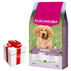 EUKANUBA Puppy &amp; Junior Lamb &amp; Rice Large Breeds 12 kg + SURPRIZĂ PENTRU CÂINELE TĂU