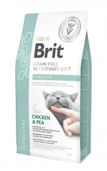 Brit Grain Free Veterinary Diet Cat Struvite Pui cu mazăre 5kg