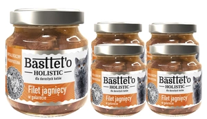 Basttet'o Holistic file de miel în gelatină pentru pisici 5x130g