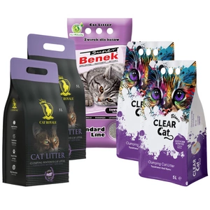 Clear Cat Blanco Lavender nisip de bentonită 25l (5x5l)