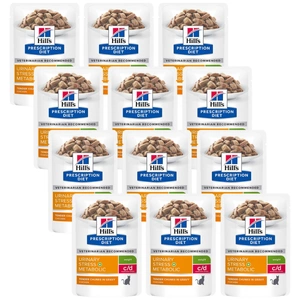 HILL'S PD Prescription Diet Feline c/d Urinary Stress + Metabolic Chicken 12x85g pungă