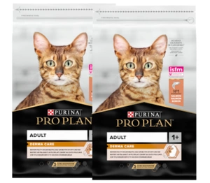 PRO PLAN Adult Derma Care Hrană uscată pentru pisici bogată în somon 2x10kg