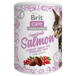 BRIT CARE Snack pentru pisici Superfruits Somon 100 g