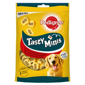 Pedigree Tasty Bites Chewy Slice Adult Dog Treat cu carne de vită 155g