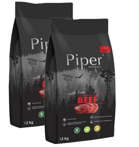 Noteć Valley Piper Animale adulte cu carne de vită 2x12kg