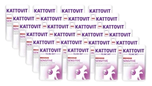 Kattovit Sensitive Pui+Rață 24x85g pungi