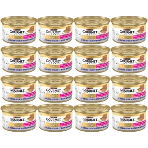 Purina Gourmet Gold Kitten mousse cu carne de vițel 48x85g