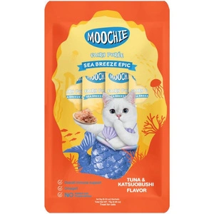 Recompensă pentru pisici MOOCHIE Fairy Piure Ton și Katsuobushi 5×15g