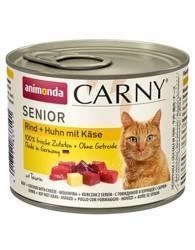 Animonda Cat Carny Senior Carne de vită + pui cu brânză 200g