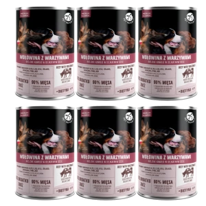 PetRepublic bucăți în sos cu carne de vită și legume 6x1250g