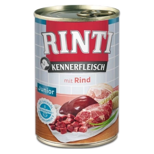 Rinti Kennerfleisch Junior Beef hrană umedă pentru câini – carne de vită 400 g