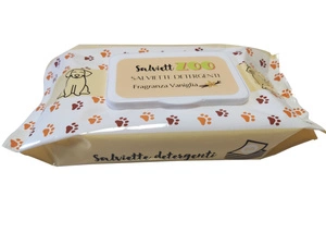 SalviettZOO XL - șervețele de îngrijire pentru câini și pisici, 40 bucăți (parfum de vanilie)
