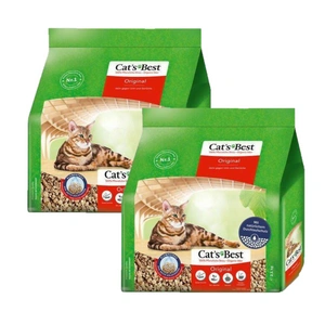 JRS Cats Best Eko Plus - Nisip aglomerant din lemn 2x(5 l / 2,1 kg)