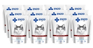 ENZO VET Hepatic păsat de pasăre pentru pisici 12x100g