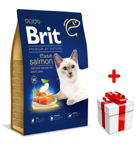Brit Premium By Nature Adult Cat Salmon 8 kg + SURPRIZĂ GRATUITĂ pentru pisica ta!