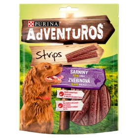 ADVENTUROS Strips cu aromă de vânat 90g