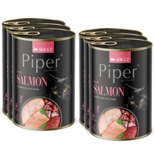 DOLINA NOTECI Piper pentru pisici cu somon 6x400g