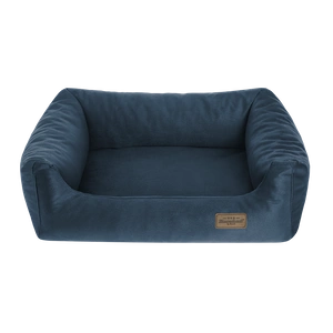 RECOBED Canapea Velour Plus bleumarin L 100x80cm