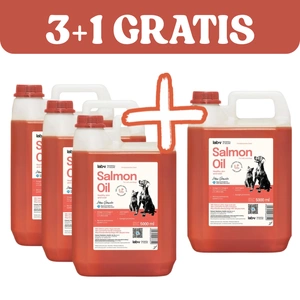 LAB V Ulei de somon pentru caini si pisici 4x5000ml