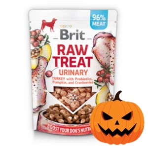 BRIT CARE Dog Raw Treat Urinary Turkey with Probiotics, Pumpkin and Cranberries 40g