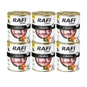 DOLINA NOTECI Rafi Classic hrană umedă pentru câini cu carne de pasăre 6x800g