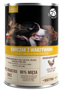 PetRepublic bucăți în sos cu pui și legume 1250 g