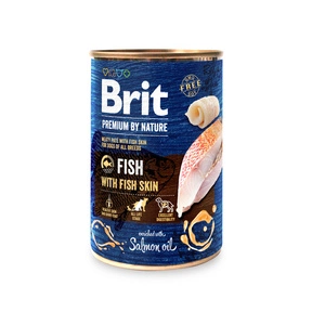 Brit Premium by Nature Pește cu piele de pește 400g