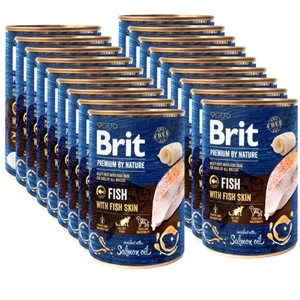 Brit Premium by Nature Pește cu piele de pește 18x400g