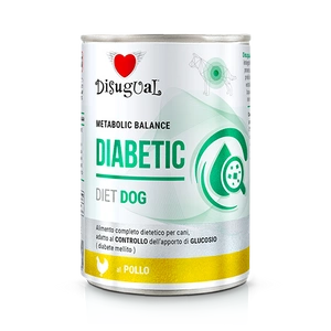 Disugual Hrană umedă pentru câini Veterinary DIABETIC Pui (adult) 400 g