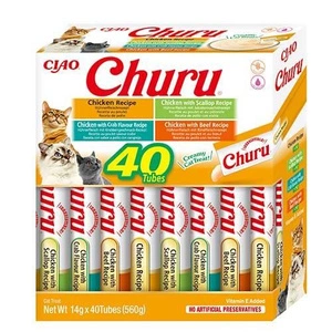 INABA Churu pentru pisici - mix de arome cu pui 40x14g
