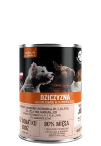 PetRepublic bucăți în sos cu carne de vânat 400 g pentru câini