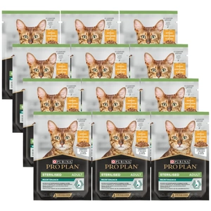 Purina Pro Plan Sterilised cu pui pentru pisici 12x85g